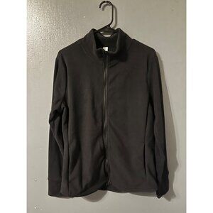 Old Navy Active Black Full-Zip Go-Warm Fleece Jacket L Womens
